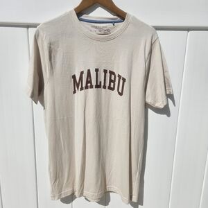 Denim & Flower Cream Malibu Tee Size L